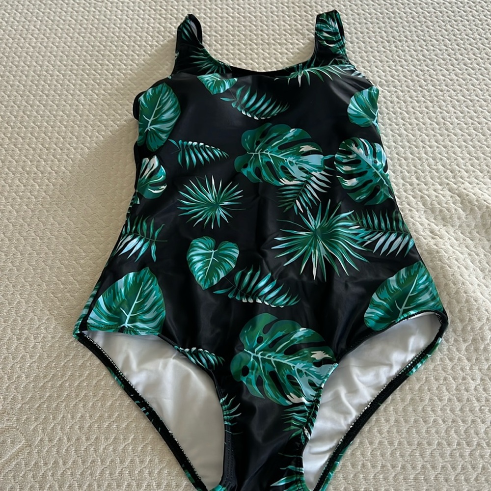 Plant Graphic One-piece Swimsuit